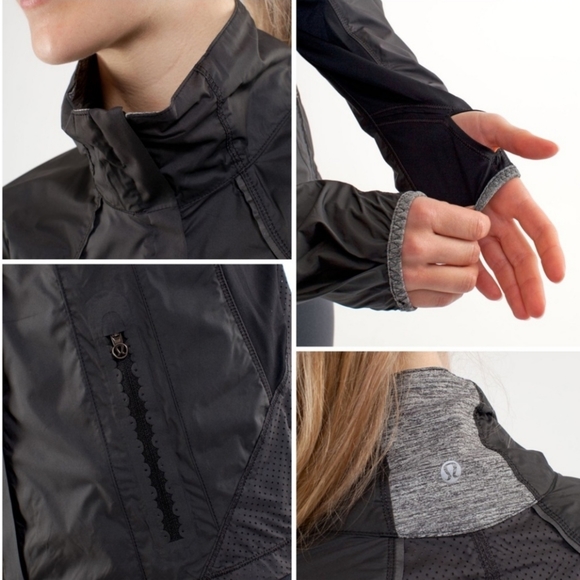 Excellent condition, women's Lululemon Essential running jacket - Size 6 - Picture 5 of 5